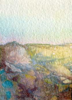 "Landscape #3" by Barbara Park, Madison WI - Watercolor (NFS)